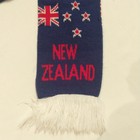 NEW ZEALAND Scarf 50"  double layer red white & blue VG+ Kiwi logo souvenir