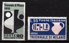 Italia- Repubblica 1951 9° Triennale Milano Mnh** Sassone S.149.