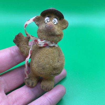 Vintage Jim Henson Fozzy The Bear Flocked Figur The Muppets Retro Figur