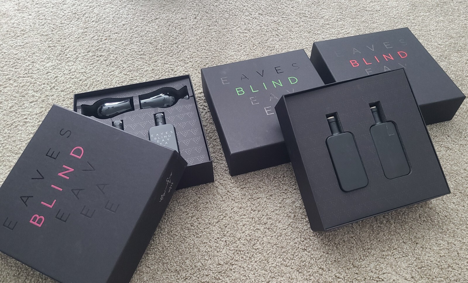 Eaves Blind whiskey tasting flasks and glasses-image