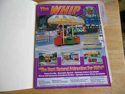 old stock THE WHIP WENNIE RIDE CO.     ARCADE GAME  FLYER