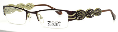 ZIGGY by CENDRINE O. 1089 C3 Purple Green Womens Rectangle Eyeglasses 50-20-135