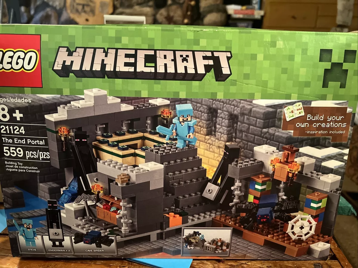 LEGO Minecraft The End Portal 21124 with Cave Spider! 