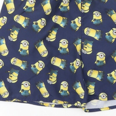 Short De Survêtement Despicable Me (Minions) - Garçon 9-10 Ans - Bleu Géométrique
