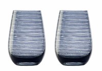 Trinkglas Twister Becher Rauchgrau Set Trinkbecher Universalbecher Wasserglas