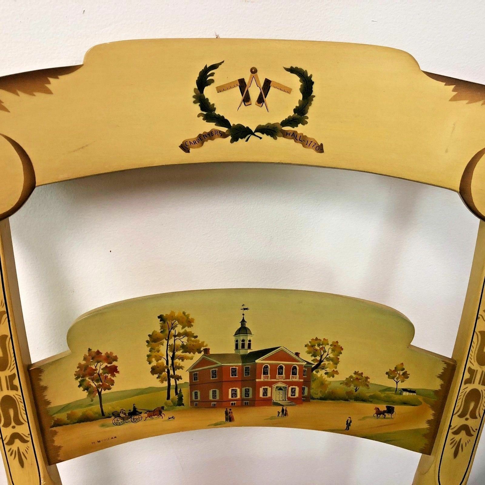 Single (1) Genuine Hitchcock Limited Edition Hand Painted Stenciled