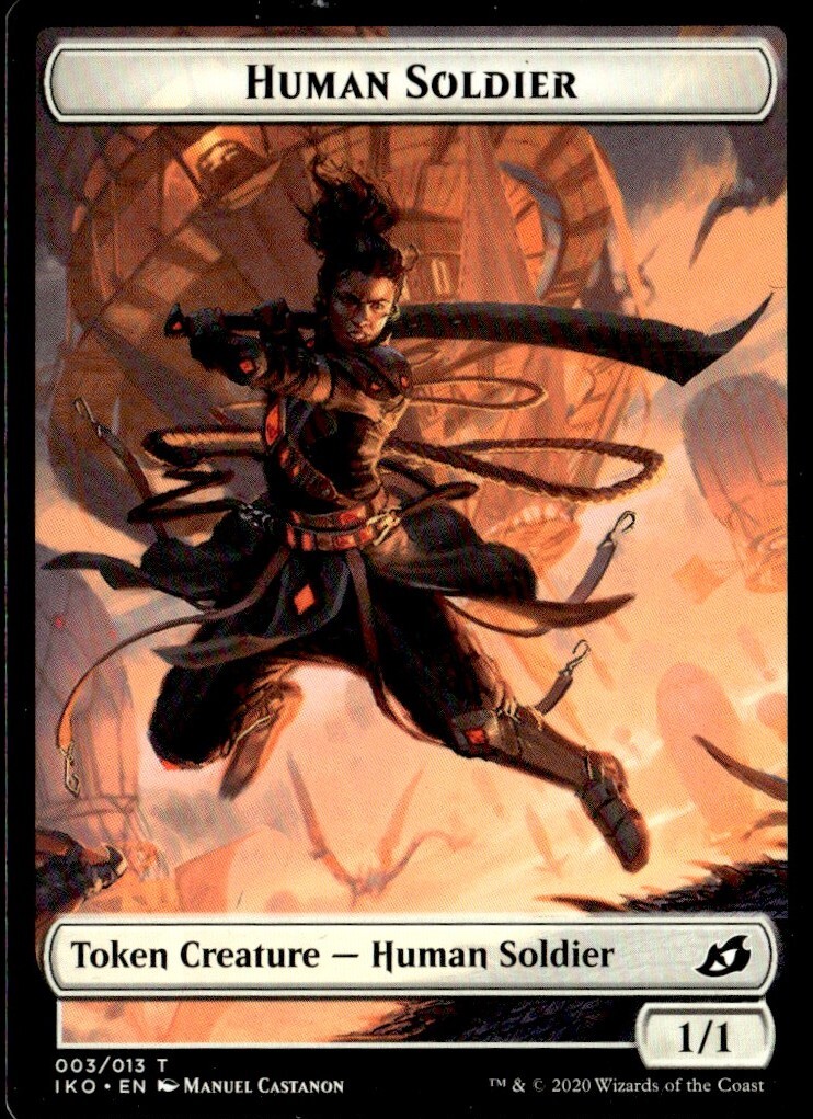 2020 Ikoria Lair of Behemoths Human Soldier Token Common #3 MTG