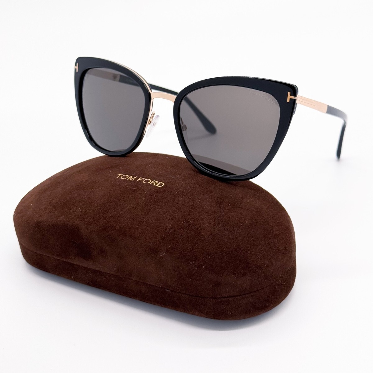 NEW TOM FORD SIMONA TF717 01A WOMEN CAT EYE SUNGLASSES  display picture 1