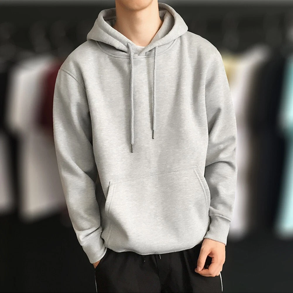 Gray shop plain hoodie