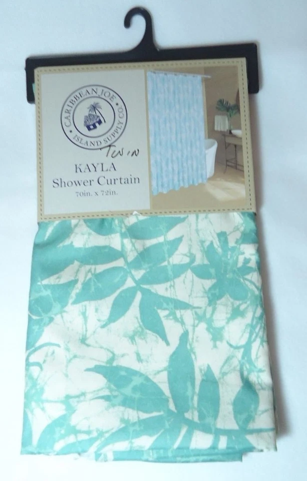 Caribbean Joe Island Supply Co. Kayla Cortina de Ducha Floral 70"x72" Foto 3 de 3