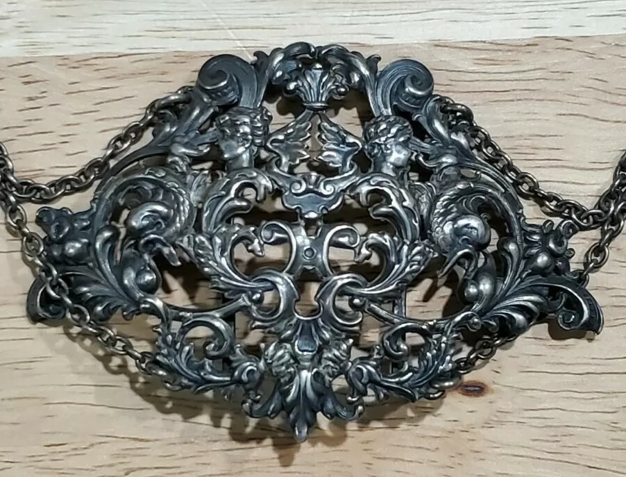 Ornate Silver Belt with Intricate Design A Beautiful Rare Silver Belt Early 1900s Algeria, Aurès  main image 4