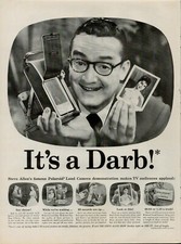 1957 Camera Photo Film Polaroid Vintage Print Ad Instamatic Steve Allen TV Star