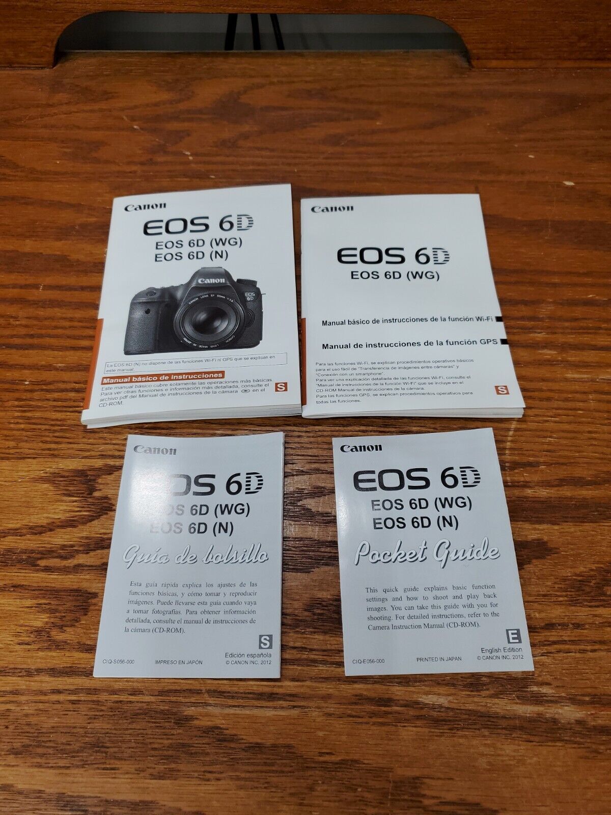 #2 Canon EOS 6D (WG) (N) Camera Instruction Manual   User Guide In English