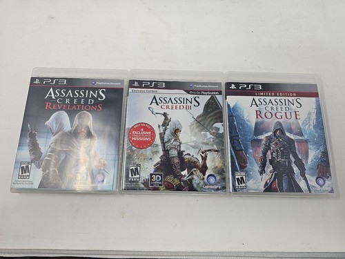 Lot Jeu Sony PlayStation PS3 Assassins Creed II 2 + Rogue VF PAL