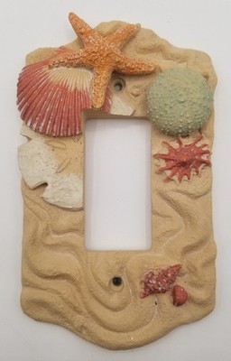 Vintage Vicki Lane Dimmer Rocker Switchplate Cover Nautical Shell Ocean Beach