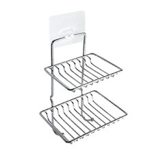Soap Curing Rack Double Layer for Bathroom Wall Mount Soup Holder