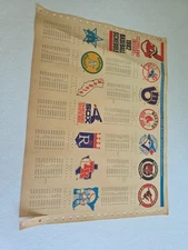 Cleveland Indians American League Baseball Schedule 1982 Sperry Univac Advertise
