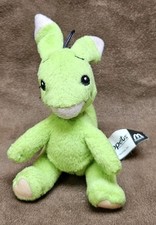 2004 McDonald's NeoPets Green Blumaroo Plush Hearts On His Feet