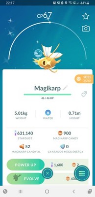  Shiny Magikarp (Schillernd Karpador) Pokemon GO  Exchange or PTC