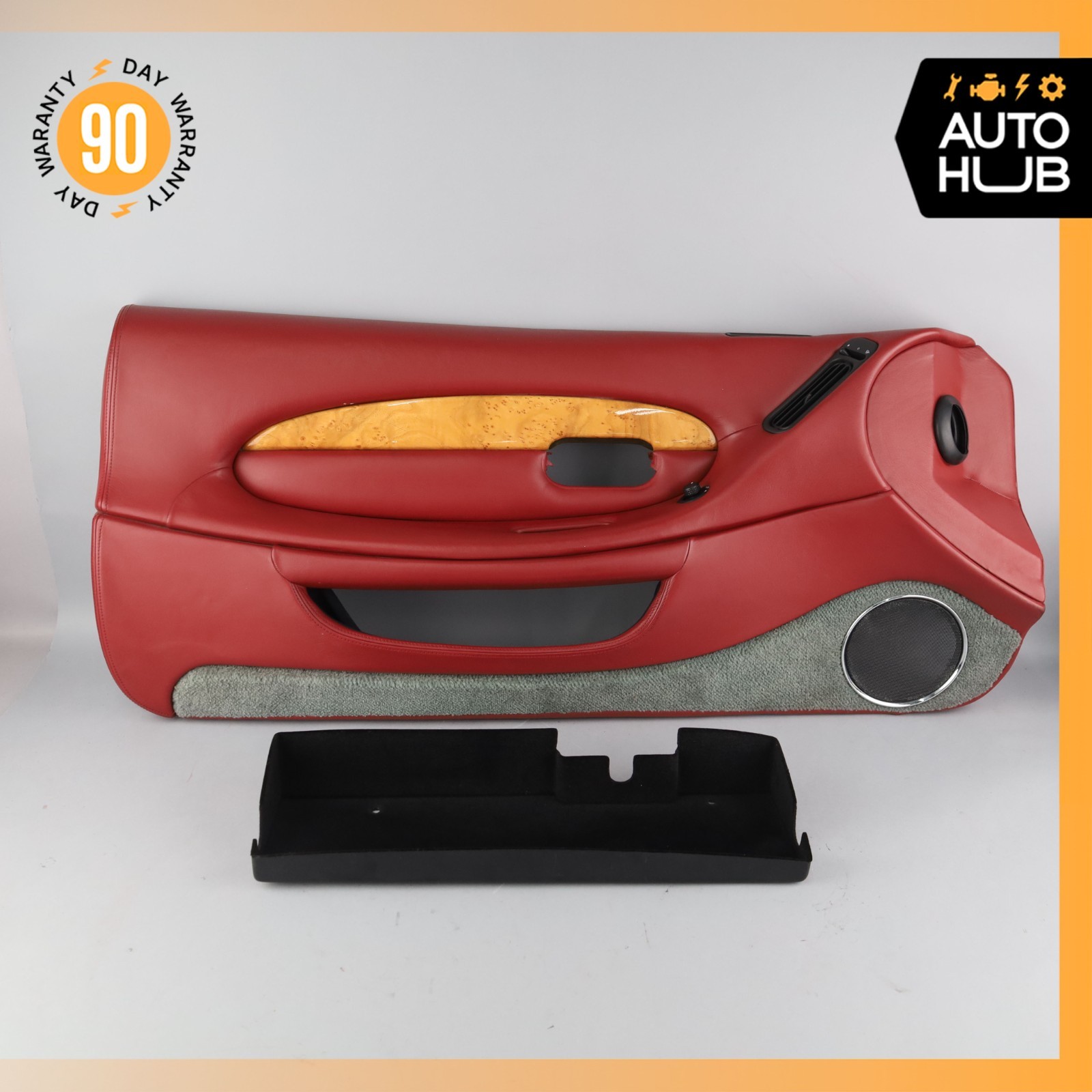 00-04 Aston Martin DB7 Vantage Front Left Driver Side Door Panel Red OEM 35k