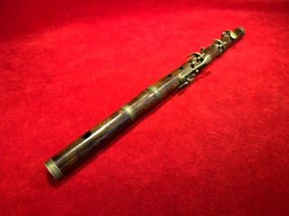 VERY RARE CIVIL WAR ERA DARK WOOD MILITARY FLUTE MARKED US 1861