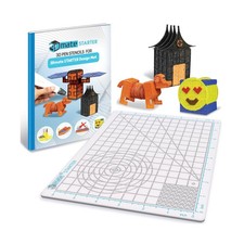 3Dmate Starter - Transparent 3D Pen Mat 9 x 7 Inches with Compatible Stencils...