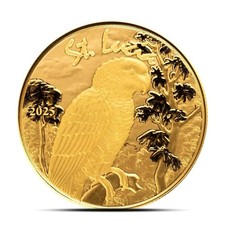 Presale 2025 1 oz EC8 St. Lucia Parrot Gold Coin 4476.21 per troy oz