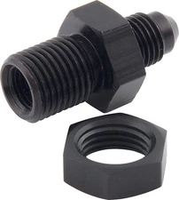 Allstar Performance All50104 3 An To 3 8 24 Black Aluminum Bulkhead Fitting