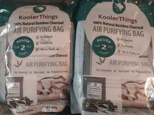 Bamboo Charcoal Air Purifying Bag 2x Kooler Things 100 Natural Bamboo Charcoal