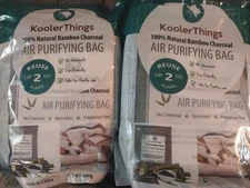 Bamboo Charcoal Air Purifying Bag 2x Kooler Things 100% Natural  Bamboo Charcoal