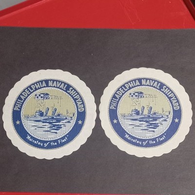 Philadelphia Naval Shipyard Mainstay of the Fleet  coasters 