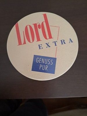 Bierdeckel rund  ca. 10 cm, Lord Extra, 100 Stück doppelseitig bedruckt, NEU