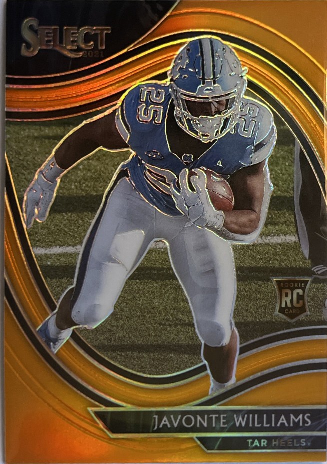 2021 Panini Chronicles Draft Picks JAVONTE WILLIAMS RC Orange #274 NM