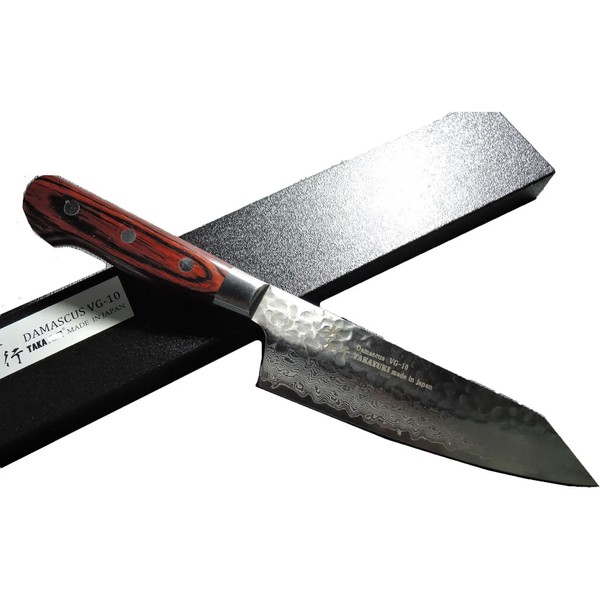 Japan Neu Sakai Takayuki Damast GehäMmert VG10 33-Lagen Santokumesser 160 Mm-image