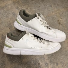 On the Roger Advantage Mens Size 13 White/Olive Tennis Shoes 3MD10641528