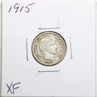 1915 10C Barber Liberty Head Silver Dime in XF Condition #6163