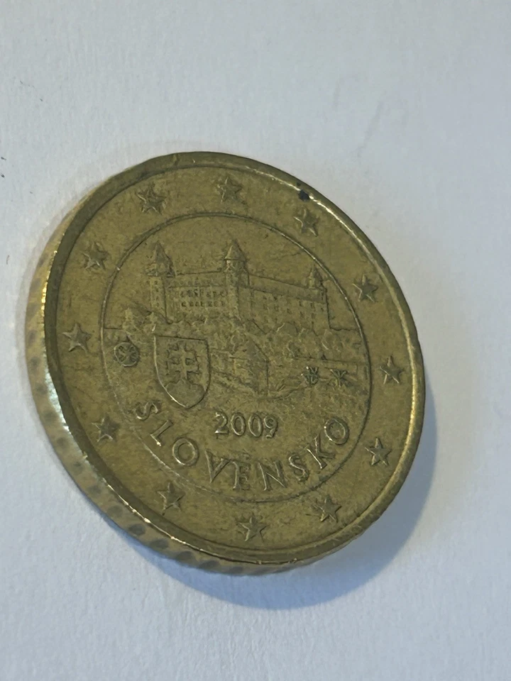 Moneda de 50 centavos de euro Slovensko 2009, rara de encontrar, perfecta para coleccionistas Foto 4 de 4