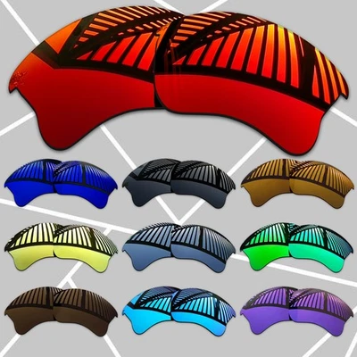 TRUE POLARIZED Replacement Lenses for-Oakley Flak Jacket XLJ OO9009 Multi-Colors - Image 1 of 4