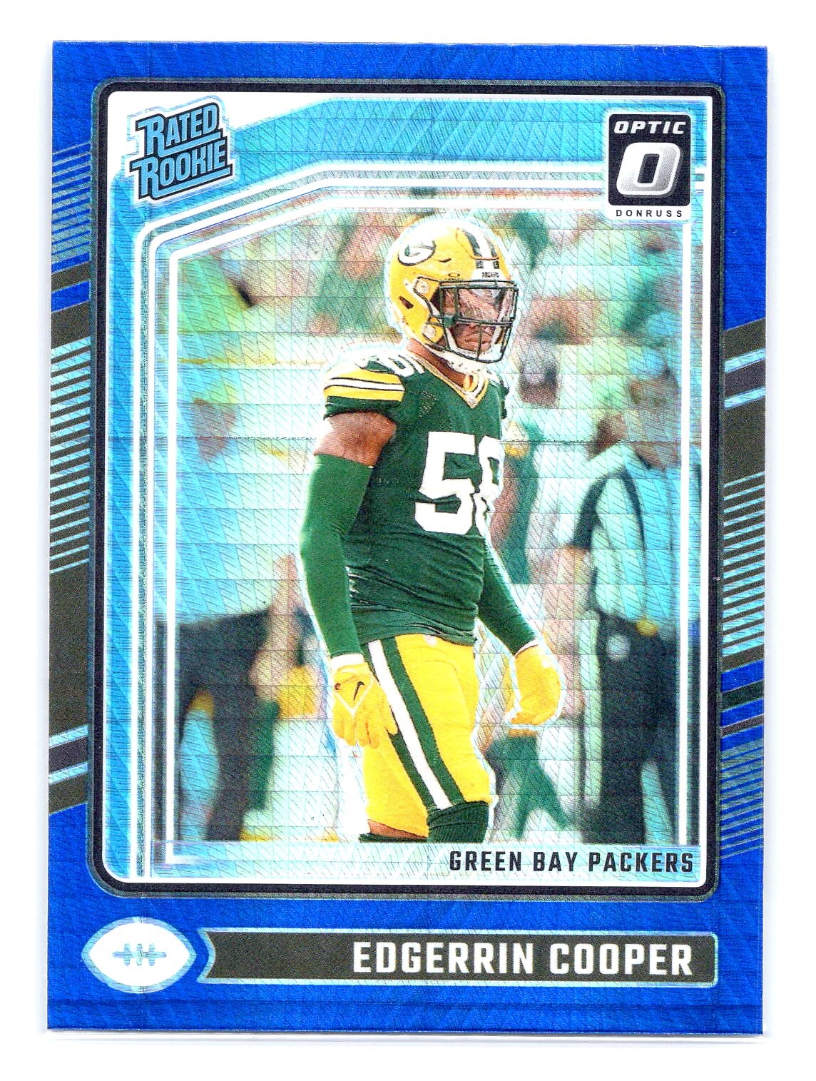 Edgerrin Cooper 2024 Donruss Optic #231 Blue Hyper Rated Rookie RC