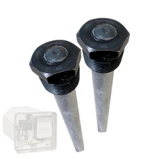 RV Water Heater Anode Rod - 2-Pack, Anode Rod for Hot Water Heater, Magnesium