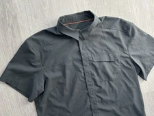 Arc'teryx Skyline Short Sleeve Shirt Mens Size XL Duties Paid Trim Fit Gray Grey