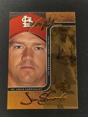 2006 Topps Co-Signers Changing Faces Red 46/150 Scott Rolen Jim Edmonds HOF