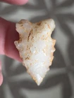 AUTHENTIC ARROWHEAD SOUTH CAROLINA PERFECT SERRATED QUARTZ  INDIAN ARTIFACTS