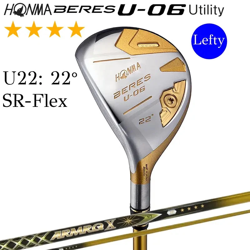 Left-Handed HONMA BERES U-06 4-Star U22 22° Hybrid SR-Flex ARMRQ X 47 Graphite - Image 2 of 4