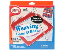 Pepperell Weaving Pot Holder Loops Metal Loom & Hook Set
