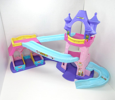 Vtg RARE Fisher-Price Little People KLIP KLOP CASTLE ONLY Disney Princess WORKS