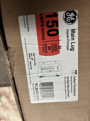 #ad #ad 150A 120 208v 3P 4W 24Ckt MLO GE Load Center Panel $300.00