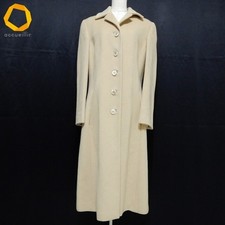 wnc Valentino Long Coat 44 Beige Cashmere Blend Angora Blend Plus Size Ladies 98