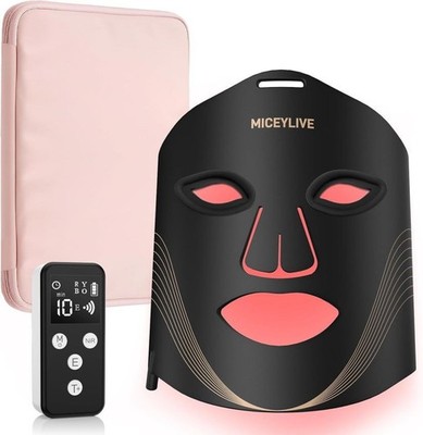 MICEYLIVE LED-Gesichtsmaske   3 Modi   400 LEDs   mit Fernbedienung