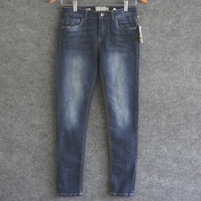 NWT Lucky Brand Girls 14 Zoe Skinny Jeans Dark Wash Stretch Kids Denim Pants 27